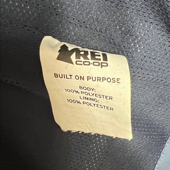 REI Men's Waterproof Groundbreaker Raincoat w/Hood, Pockets, Slate Blue, Size L - Picture 7 of 10